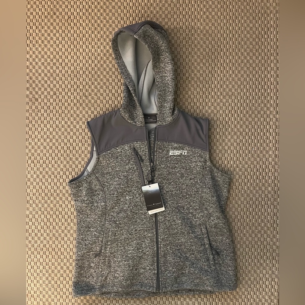 Large Fossa 9949 Ladies District Sweater Fleece Hoddie Vest